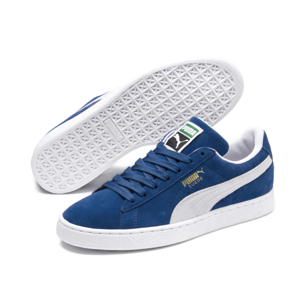 Suede Classic+ Trainers, olympian blue-white, large-ZAF