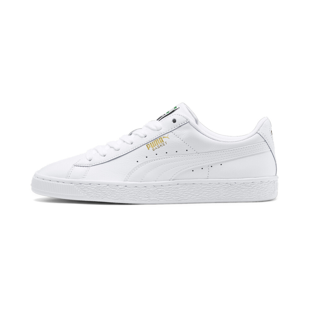 puma basket all white