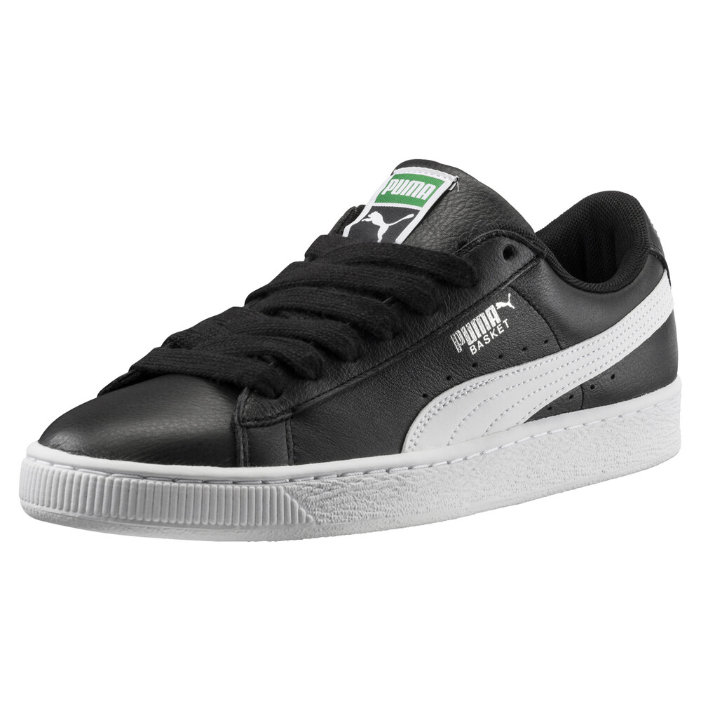 puma basket sneakers black