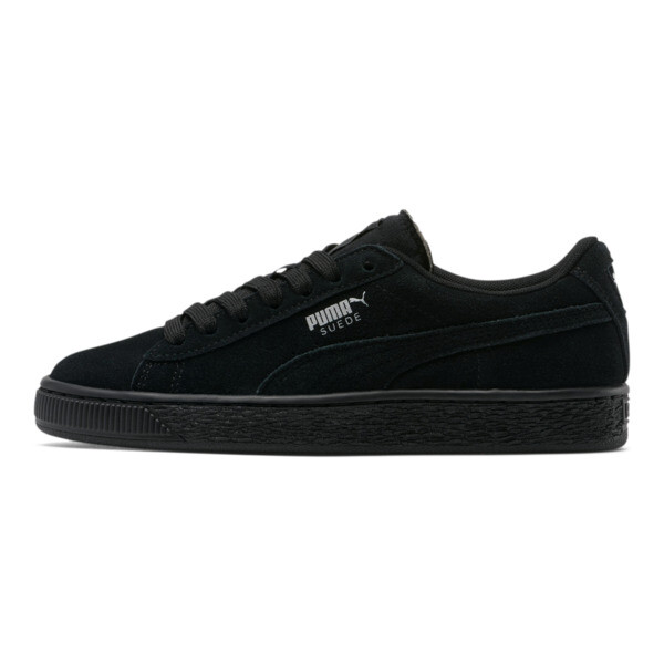 puma suede black size 8
