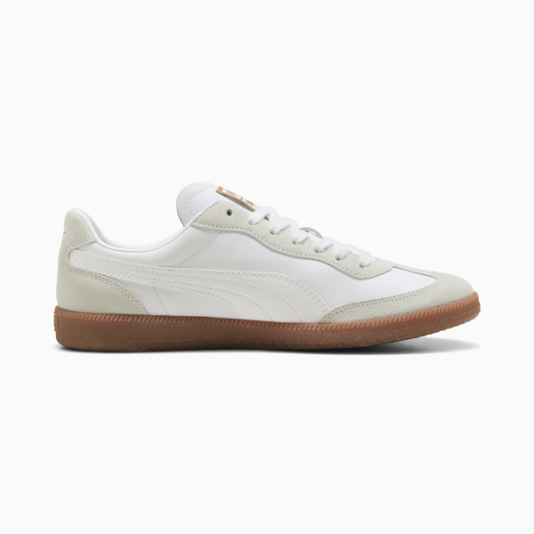 Super Liga Retro Trainers, PUMA White-PUMA Gold-Gum, large-ZAF