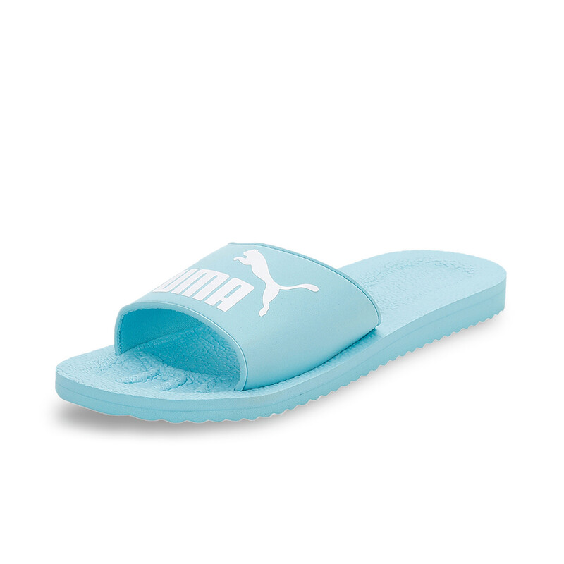 

PUMA Purecat Unisex Slides, White/black/blue