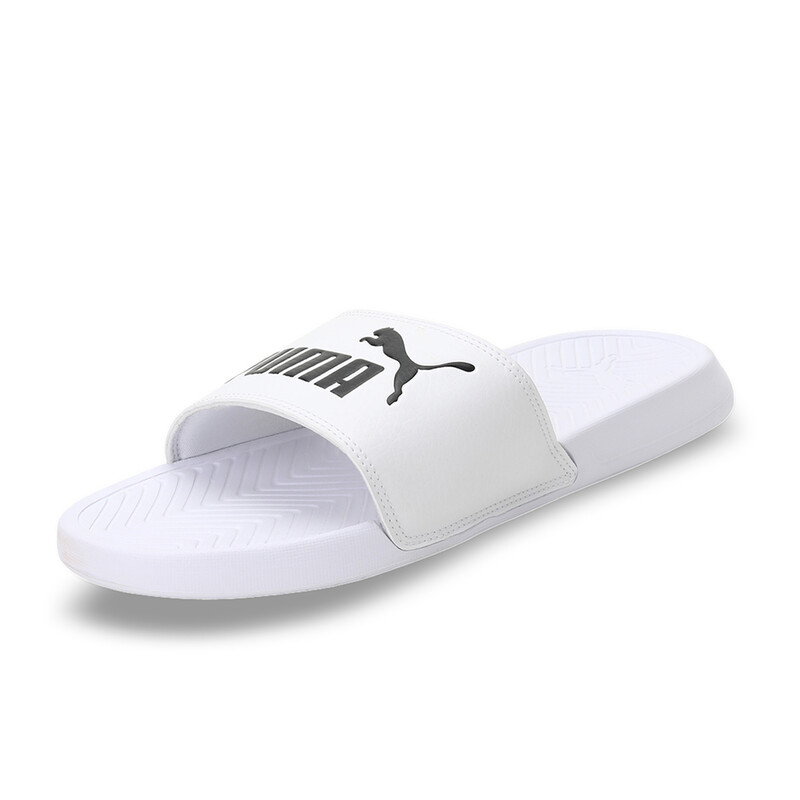 

PUMA Popcat Unisex Slides, White/black
