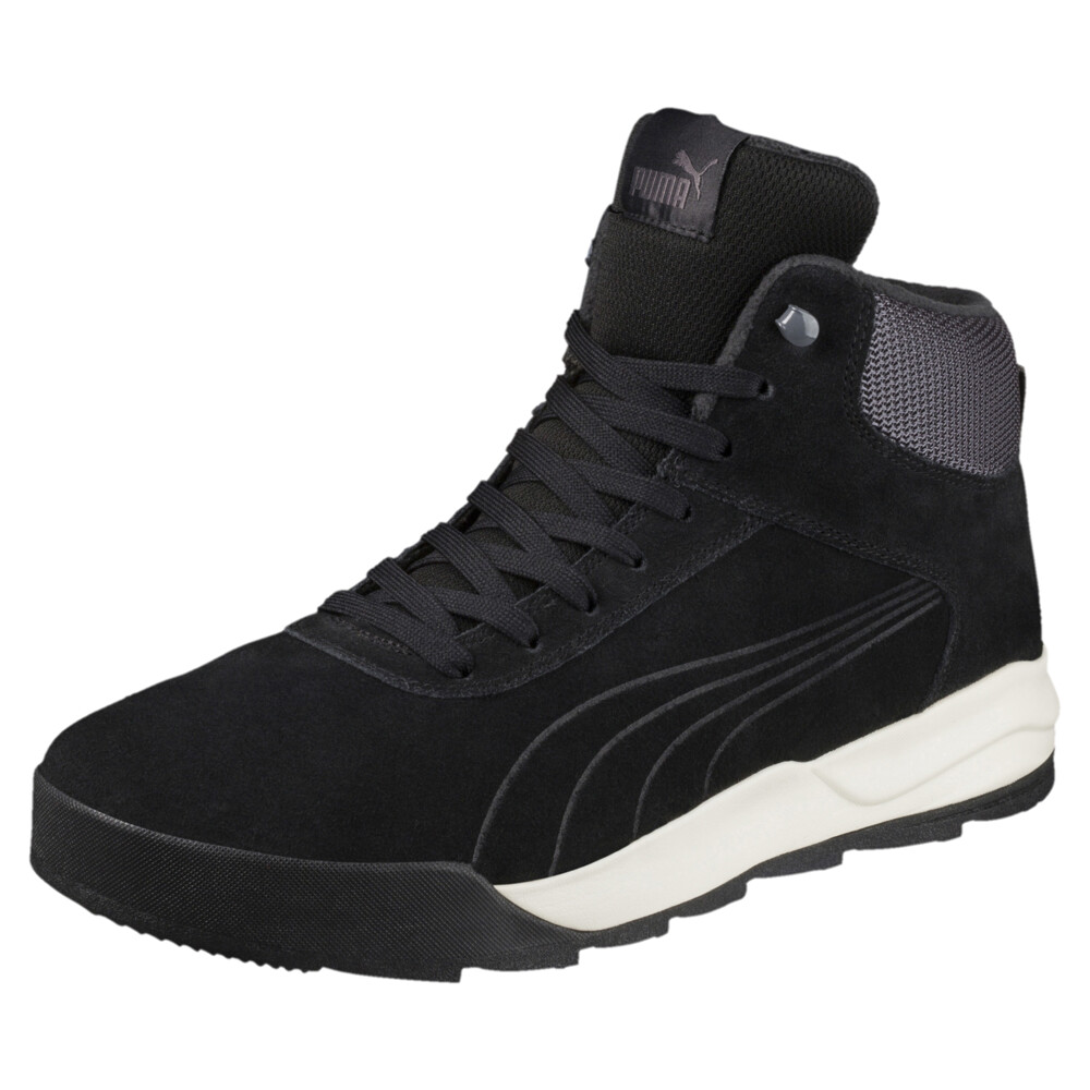 Puma зимние. Puma ботинки desierto Sneaker.. Ботинки утепленные мужские Puma desierto. Puma desierto Sneaker черные. Puma обувь desierto Sneaker Black