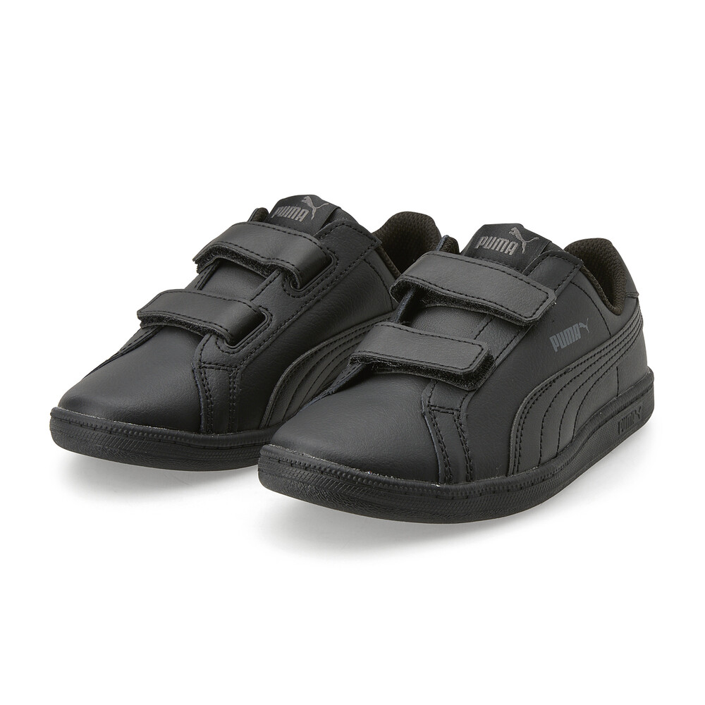 Smash Leather V PS Kids' Sneakers Black PUMA