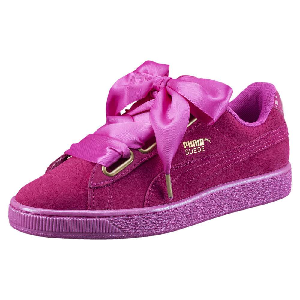 suede heart satin wn's
