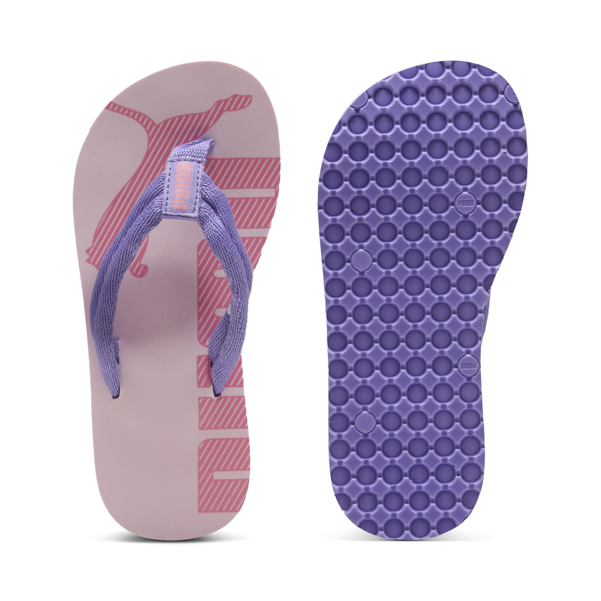 Puma Epic Flip v2 Flip-Flops Kinder | Mit Logo Print | Lavender Alert/Rose Mauve/Magic Rose | Größe: 34.5