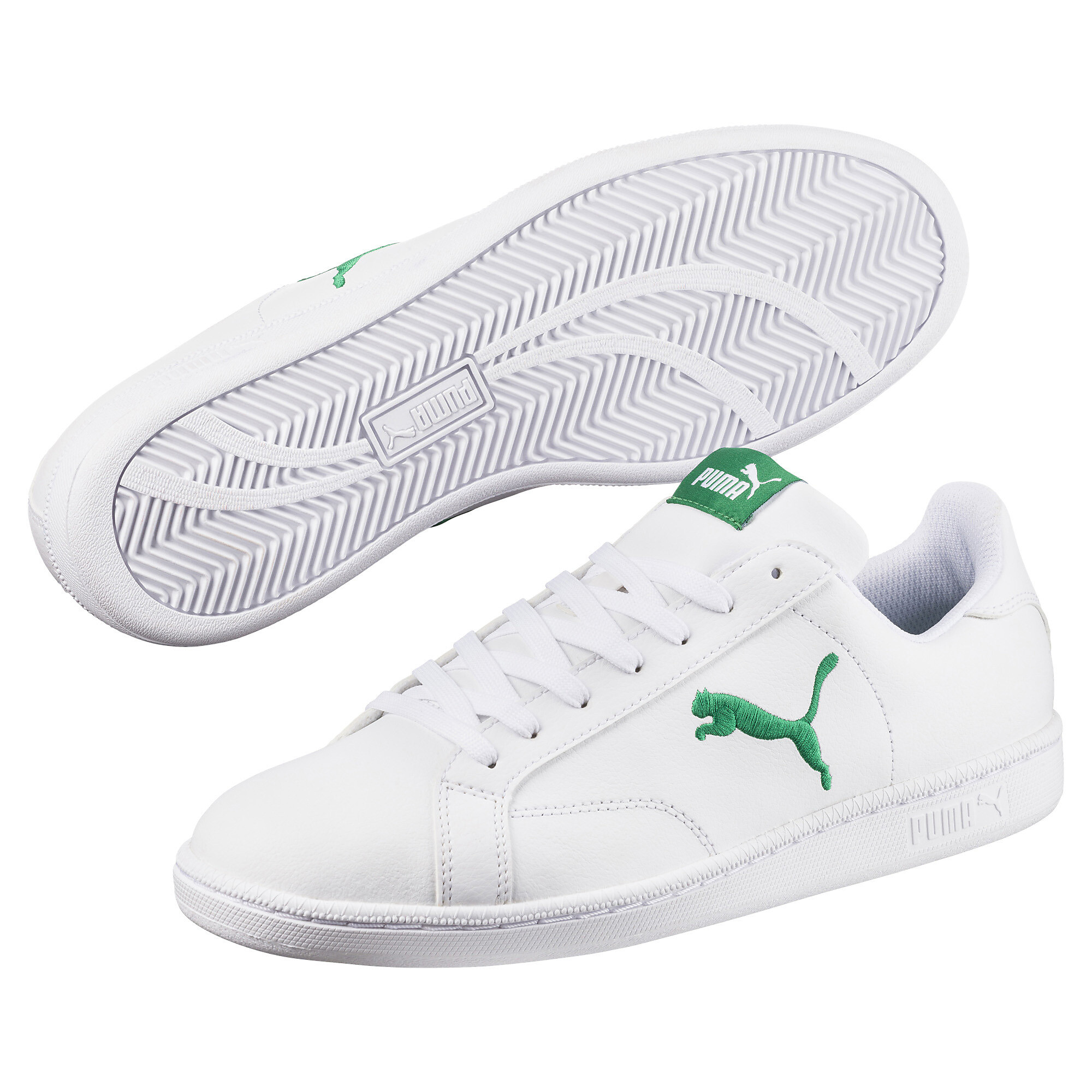 21%OFF！ ユニセックス プーマ スマッシュ キャット L スニーカー ユニセックス Puma White-Verdant Green ｜PUMA.com