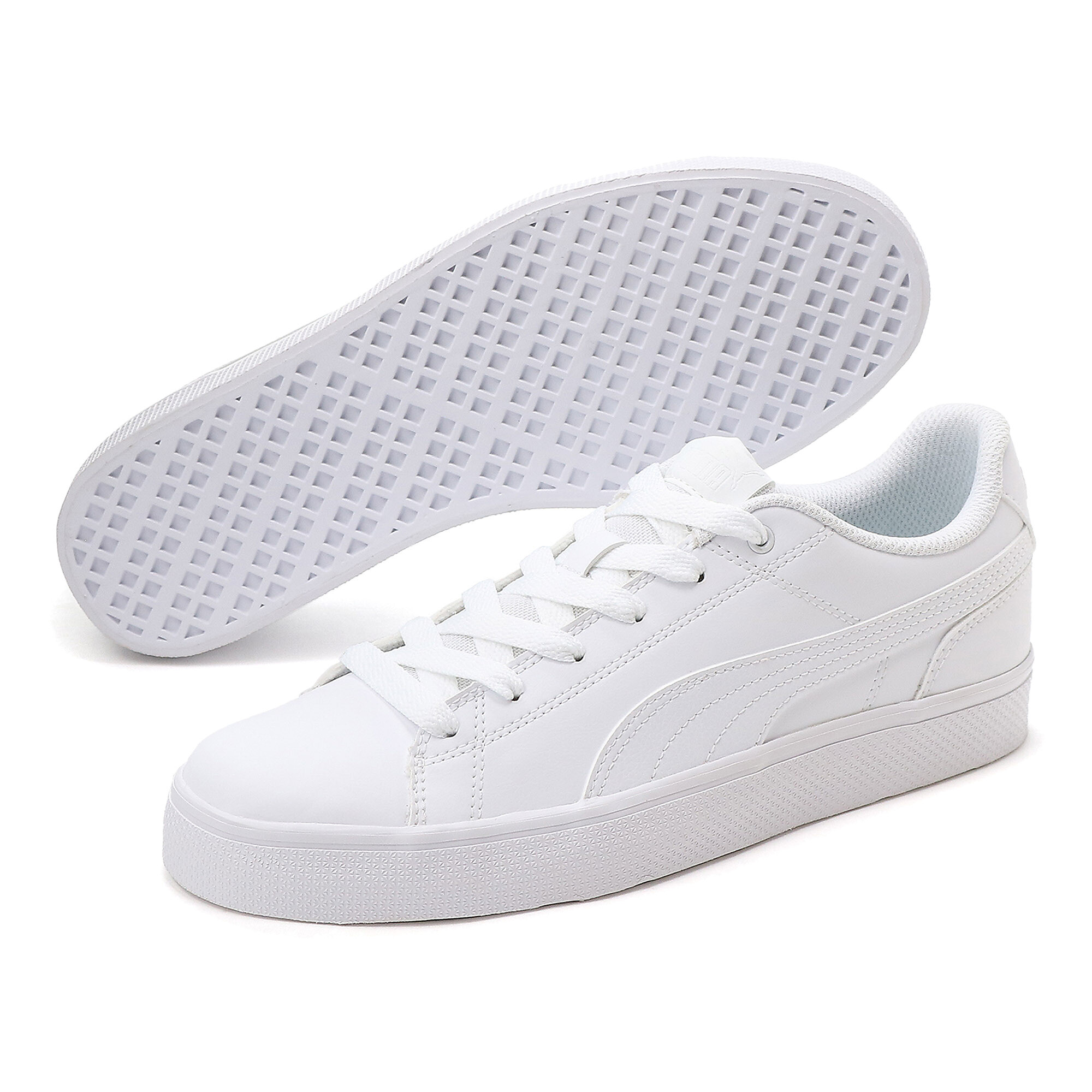 【プーマ公式通販】 プーマ コートポイント VULC V2 スニーカー ユニセックス Puma White-Puma White ｜PUMA.com