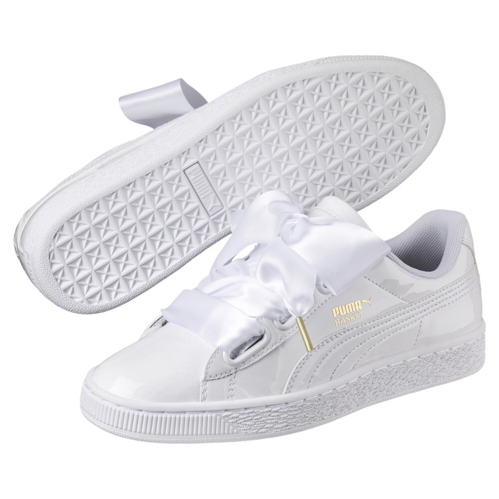 

PUMA - female - Кеды Basket Heart Patent Wn's – Puma White-Puma White –, Белый