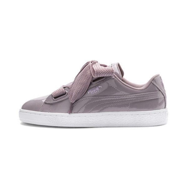PUMA Basket Heart Patent Women's Sneakers in Elderberry - 363073_21