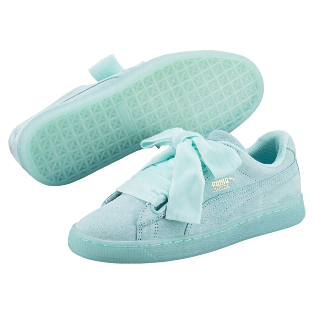 puma suede heart hombre azul