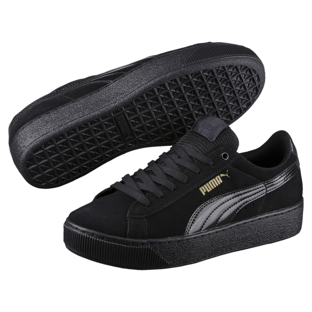 puma vikky platform black
