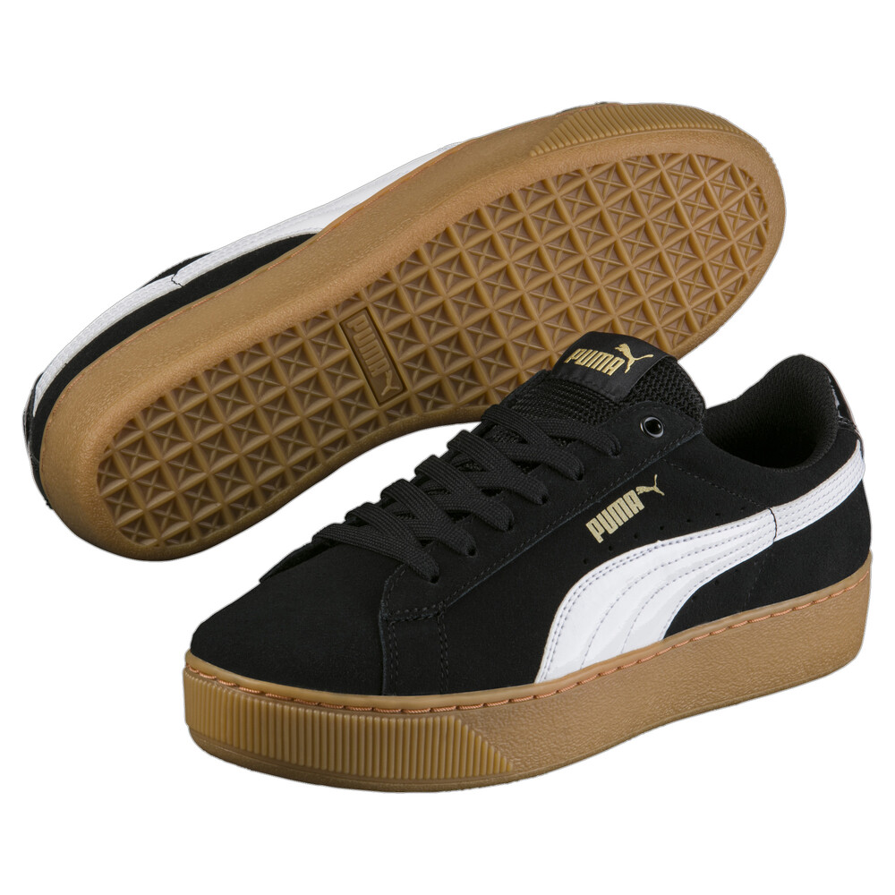 black platform puma shoes