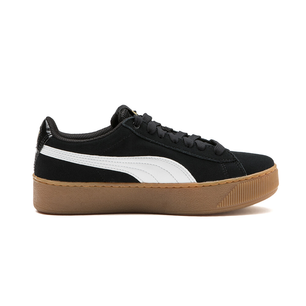 Puma vikky platform black white metallic gold deals