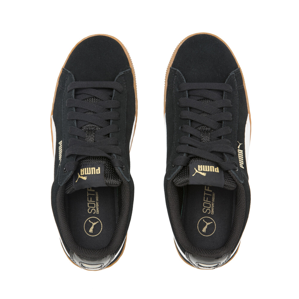 Puma vikky platform black white metallic gold shop