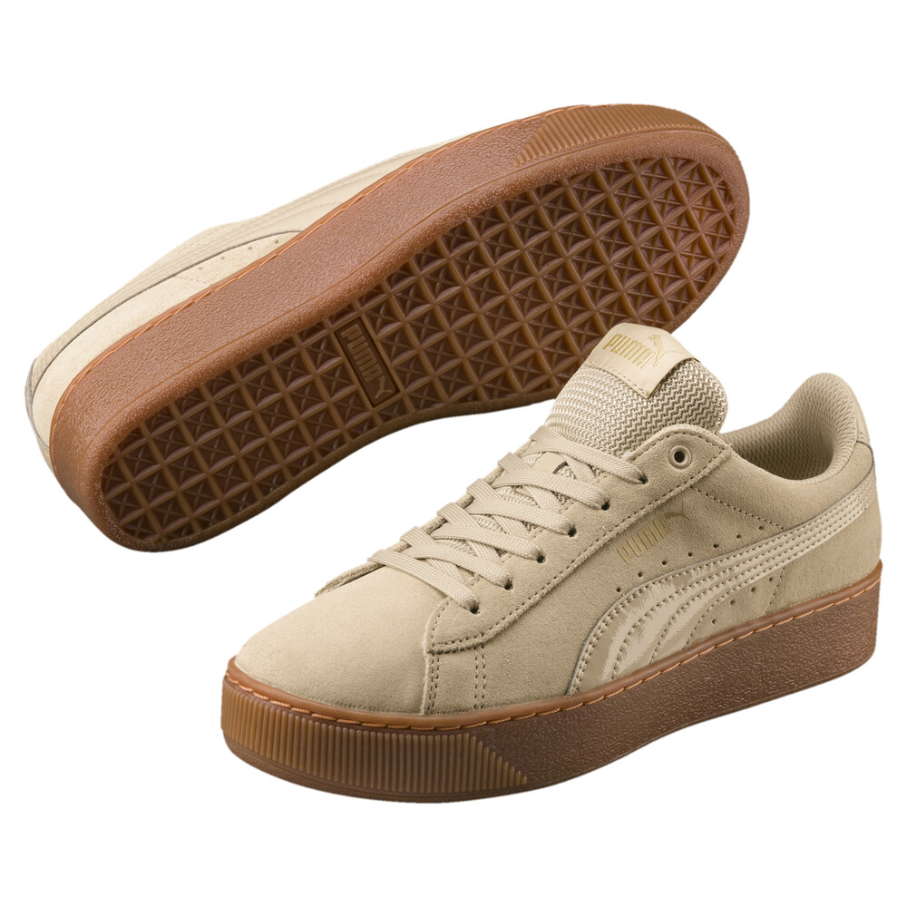 PUMA - female - Кеды Puma Vikky Platform – Pebble-Pebble – 38.5