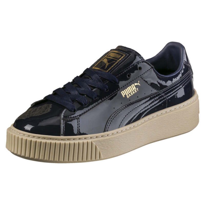 

Women's PUMA Basket Platform Patent Shoes