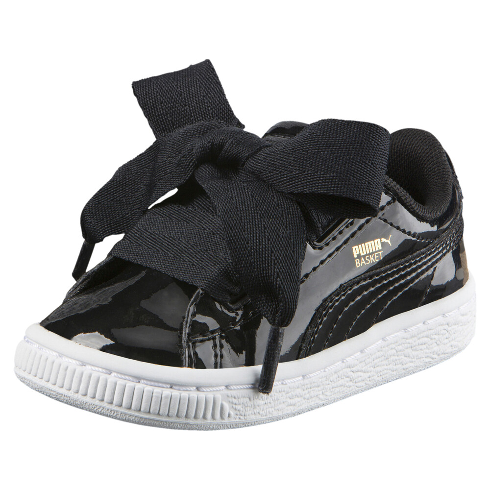 puma basket heart hombre negro
