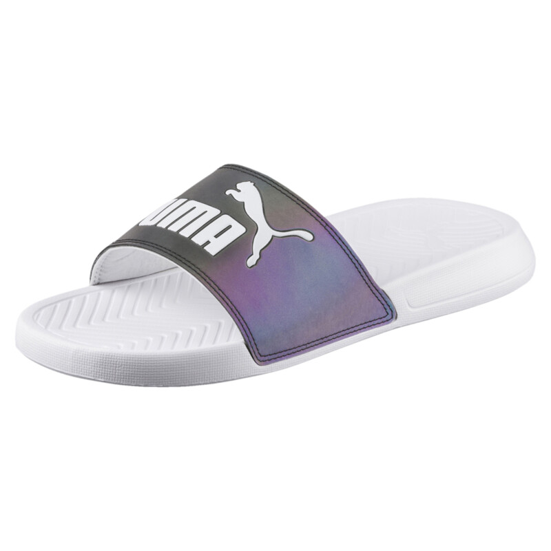 

Women's PUMA Popcat Swan Slides, White