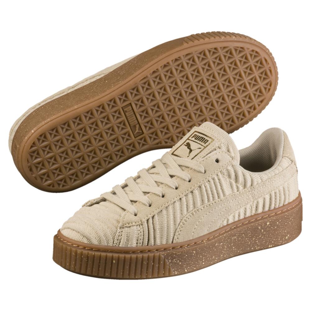

PUMA - female - Кеды Basket Platform OW Wn's – Safari-Safari-Whisper White –, Бежевый
