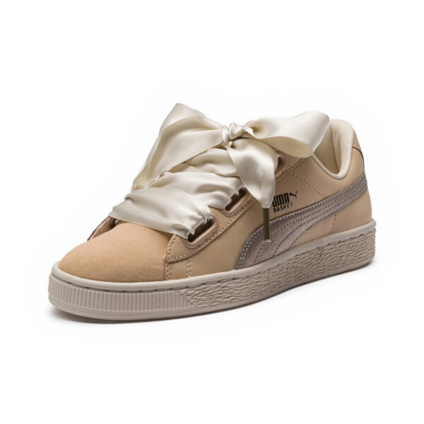 puma basket heart up natural vachetta puma basket heart up natural vachetta