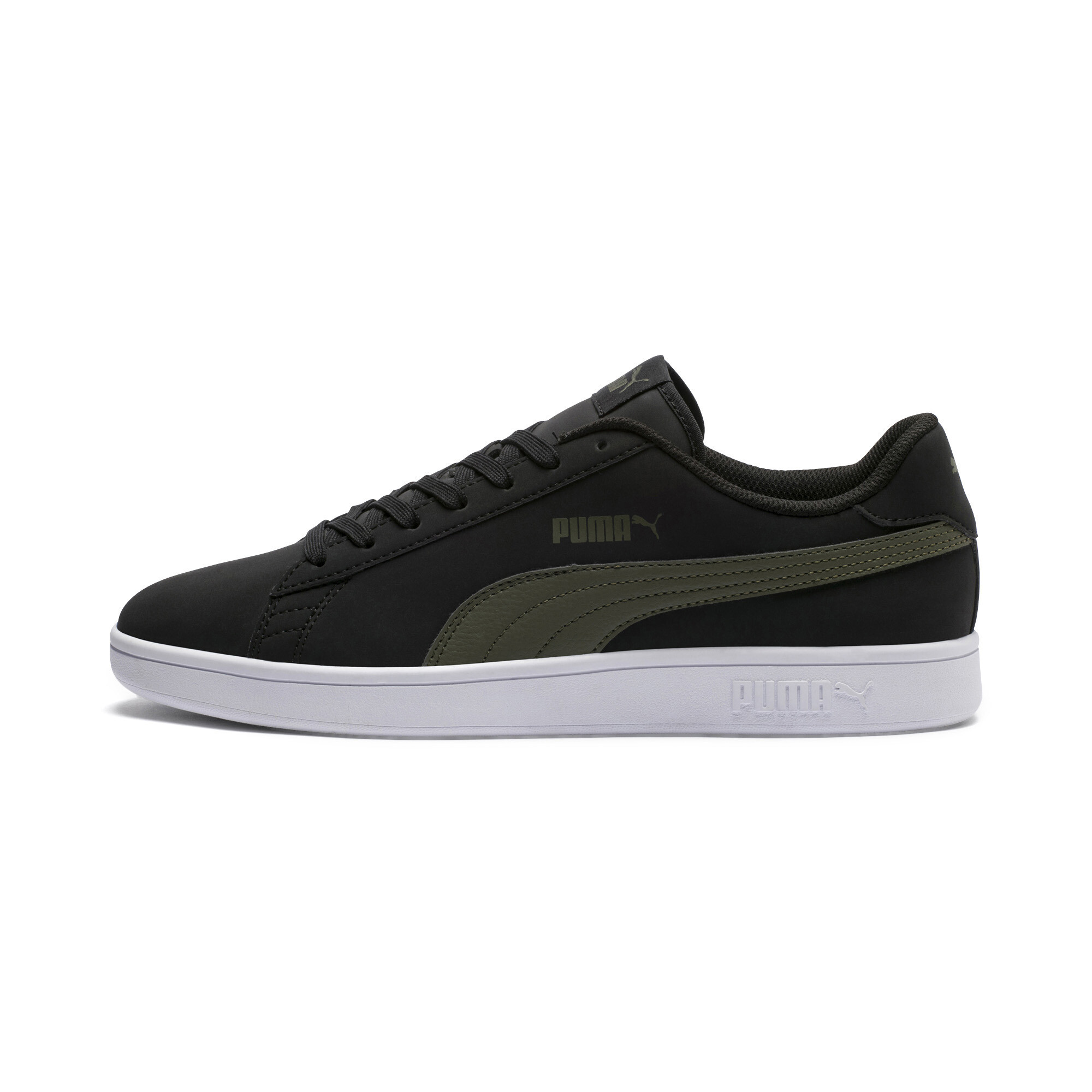 PUMA Smash v2 Buck Trainers Puma Black Forest Night Puma 365160 05