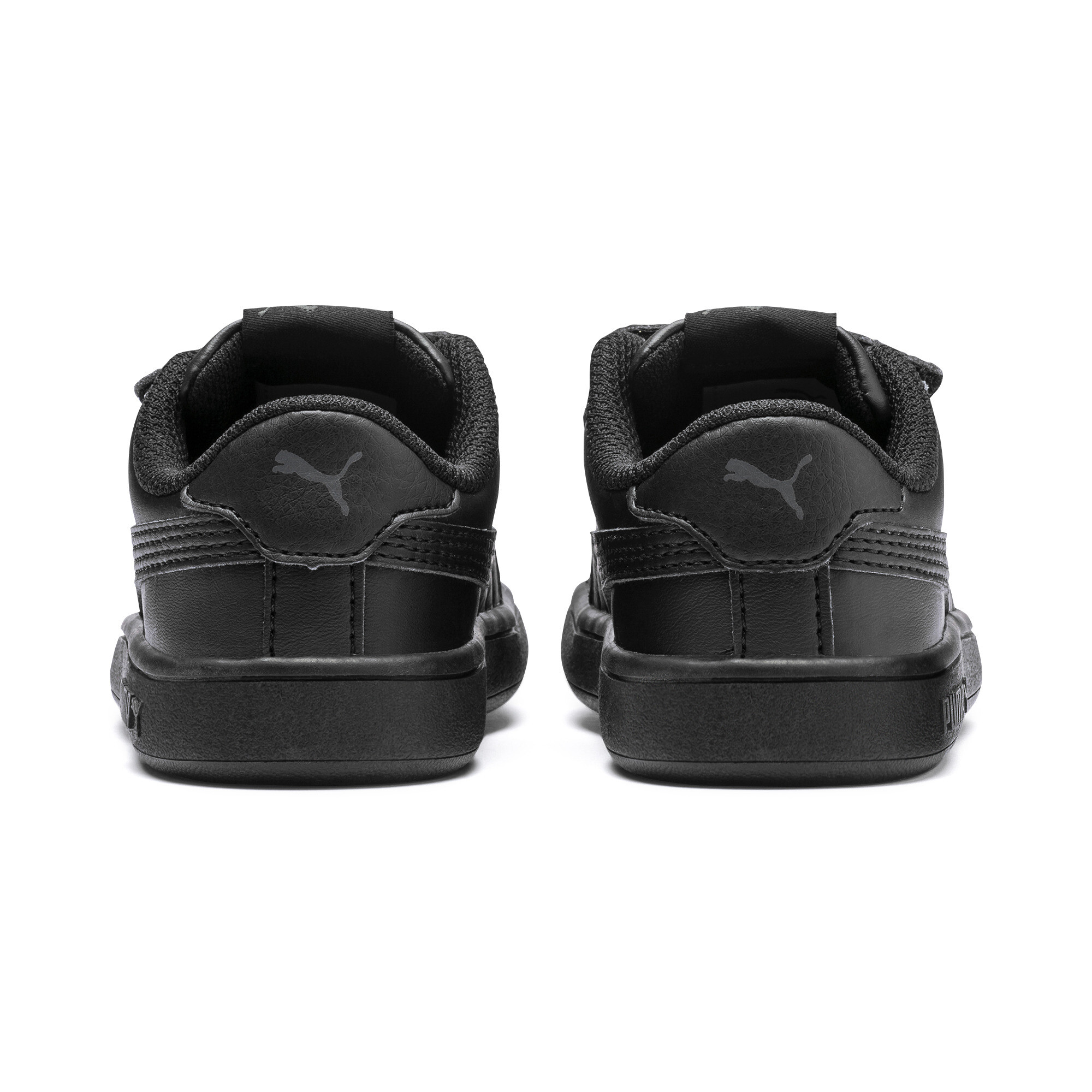 Kids' PUMA Smash V2 Trainers Shoes In Black, Size EU 19
