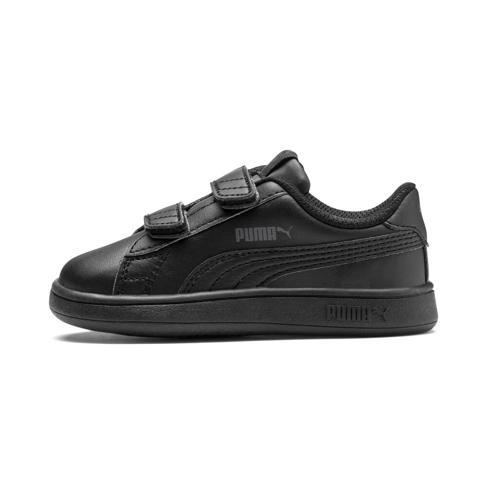 Smash V2 Leather Baby Sneakers | Black 
