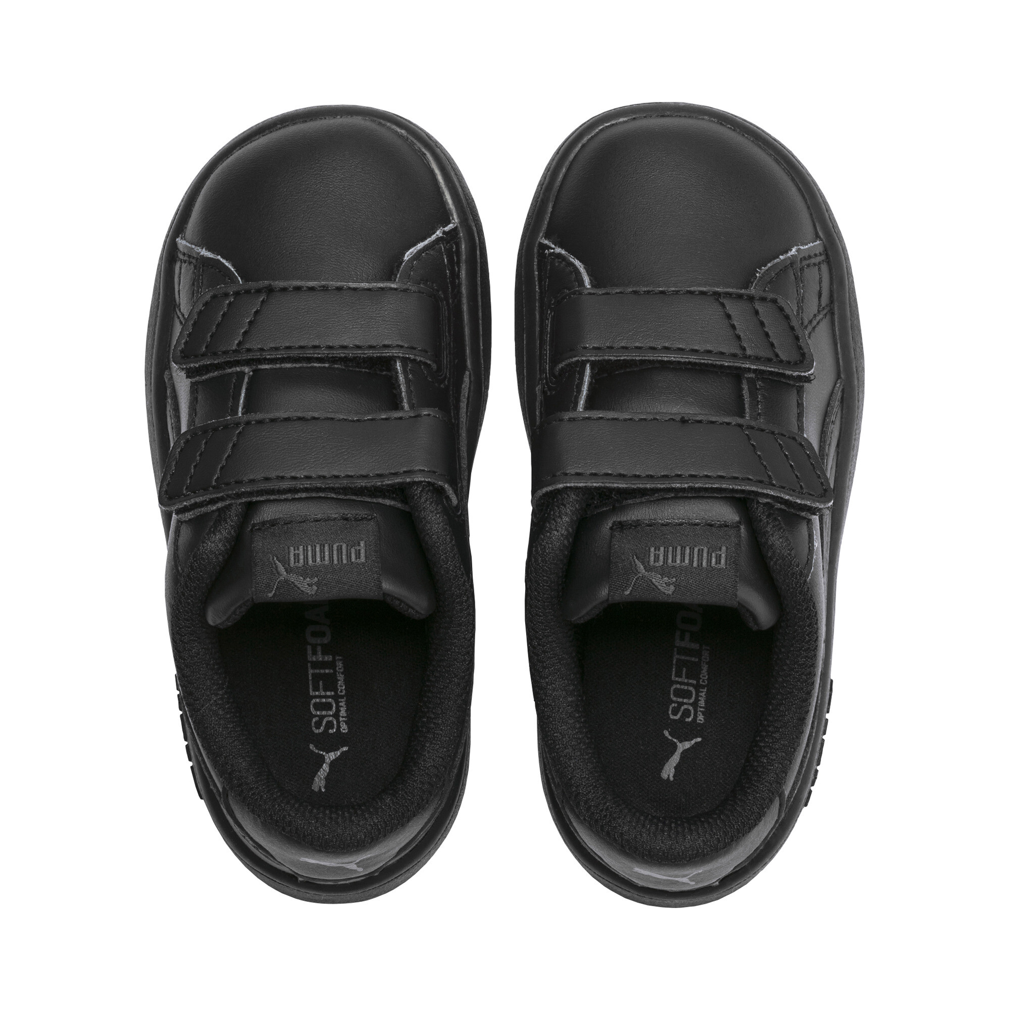 Kids' PUMA Smash V2 Trainers Shoes In Black, Size EU 21