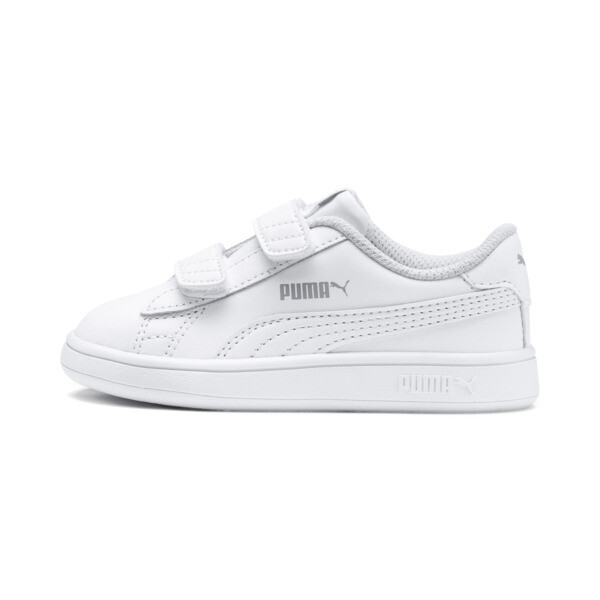 Shop Puma Smash V2 Toddler Shoes In White- White