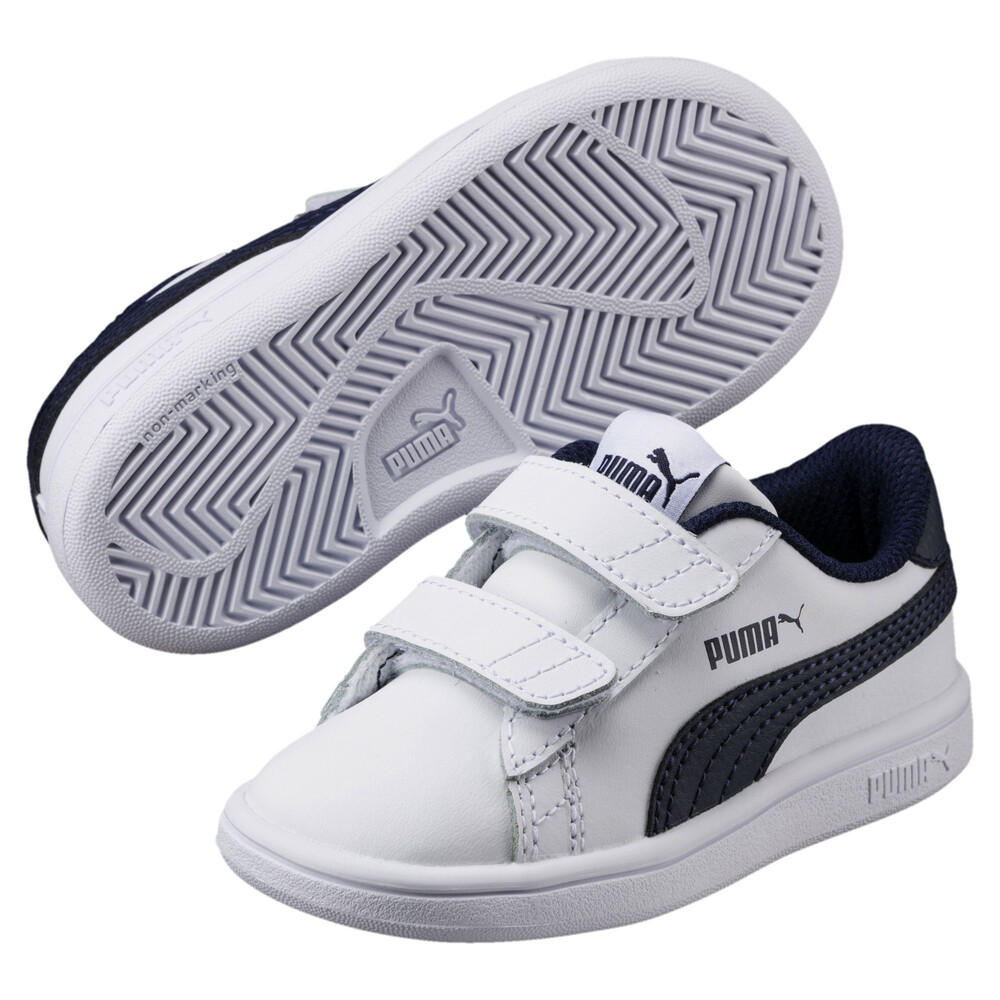 Smash V2 Leather Bebek Ayakkabisi Beyaz Puma Puma Turkiye Resmi Alisveris Sitesi