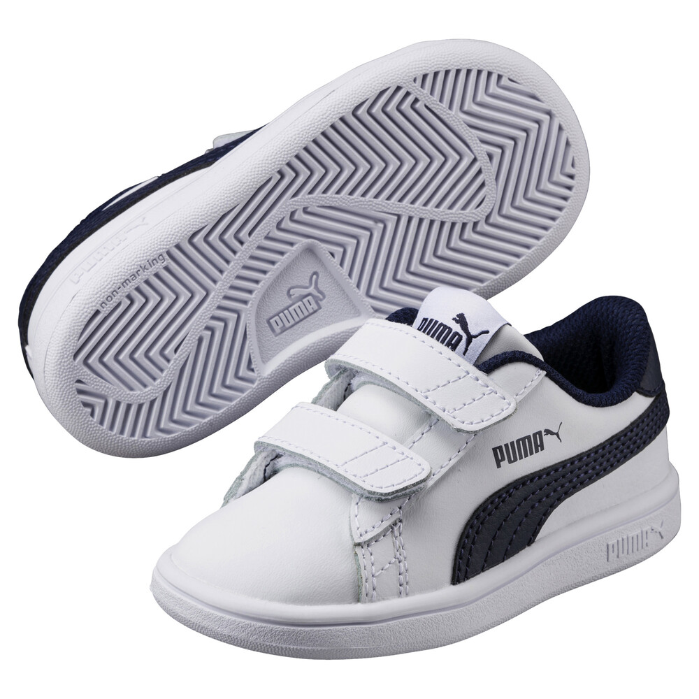 Smash V2 Leather Bebek Ayakkabisi Beyaz Puma Puma Turkiye Resmi Alisveris Sitesi