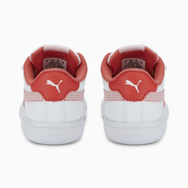 Tenis para niños Smash v2, Puma White-Almond Blossom-Salmon, large-MEX