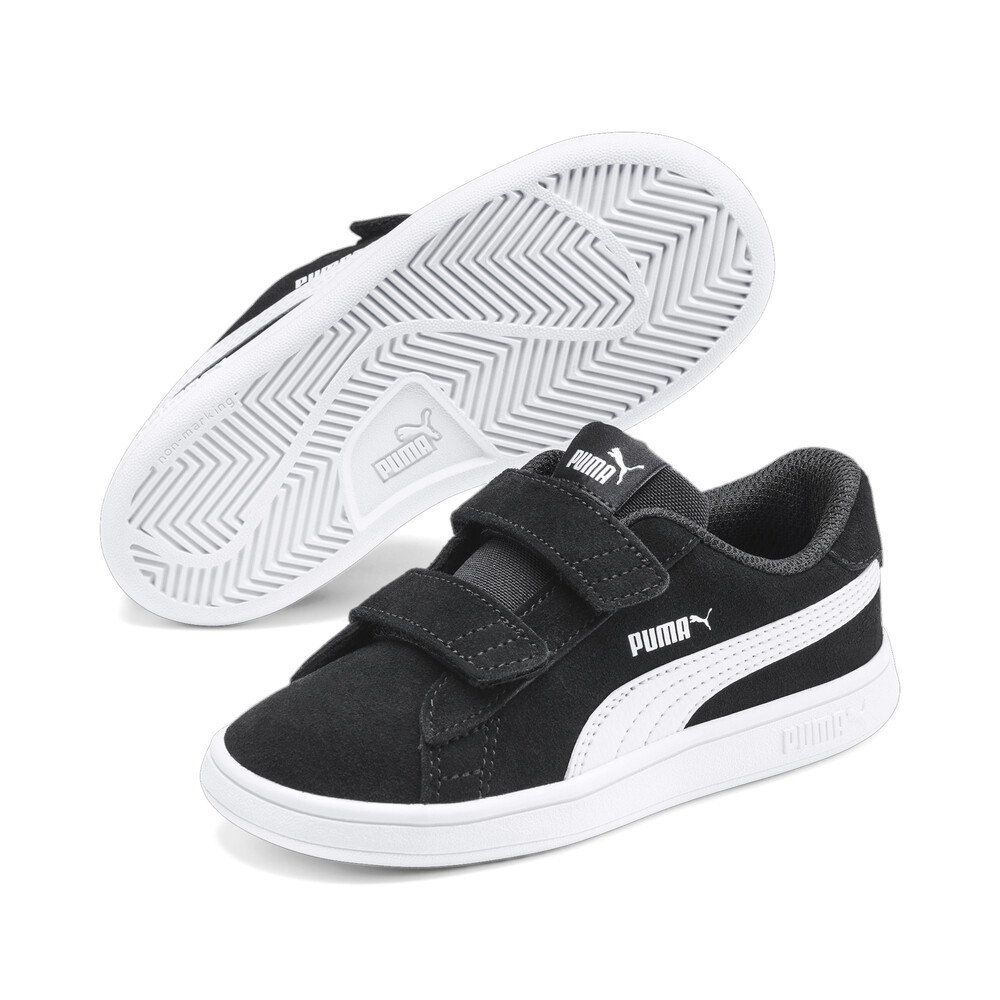 Smash V2 Suede Baby Sneakers | Black - PUMA