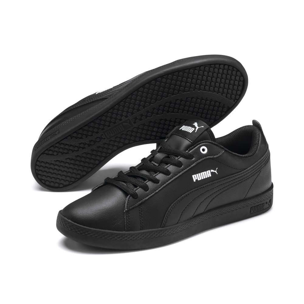 puma smash wns blk patent