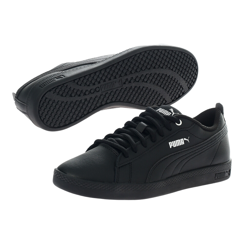 puma smash wns blk patent