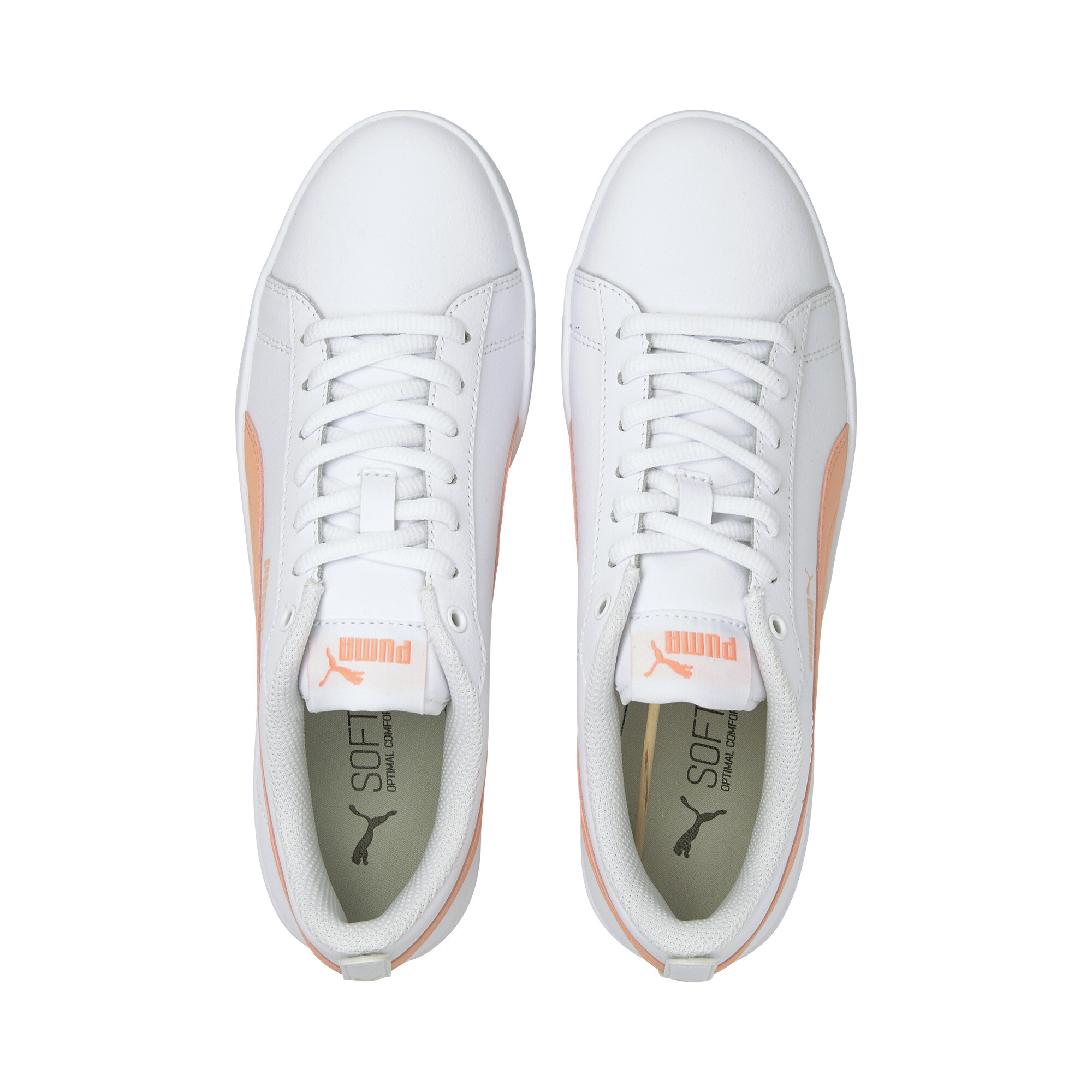 Puma Sneakers - Maat 37 - Vrouwen - wit - oranje/roze