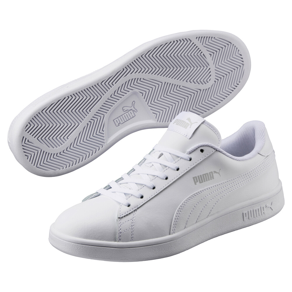 puma smash trainers white