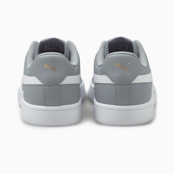 PUMA Smash V2 Sneaker, Quarry-Puma White-Puma Team Gold, large-ZAF