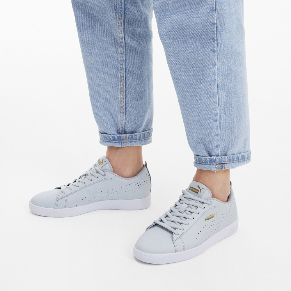 

PUMA - female - Кеды PUMA Smash Wns v2 L Perf – Plein Air-Team Gold-White –, Синий