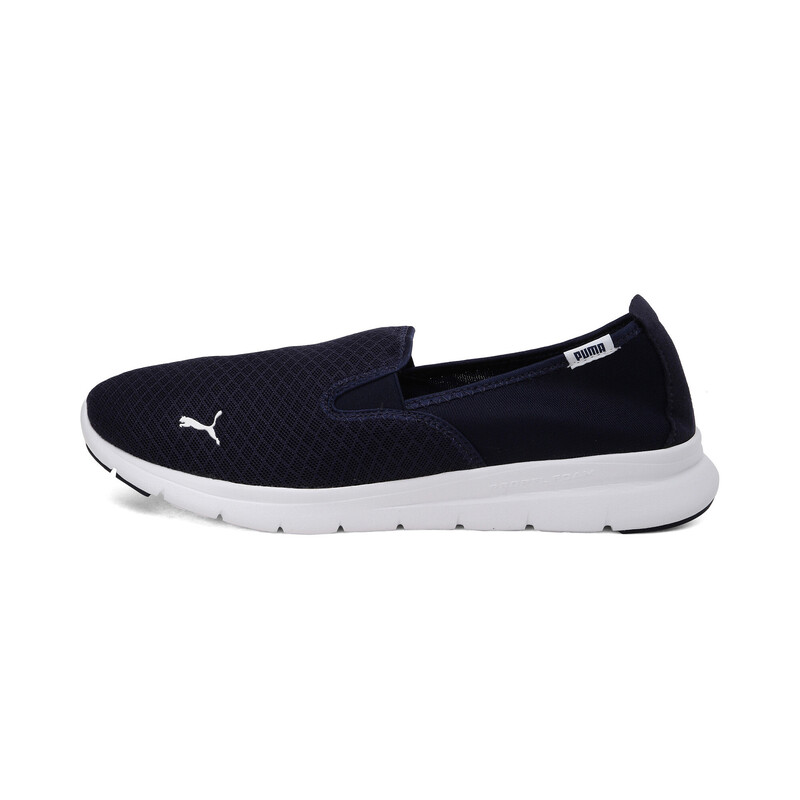 

Men's PUMA Flex Essential Slip On Unisex Walking Shoes, White/purple