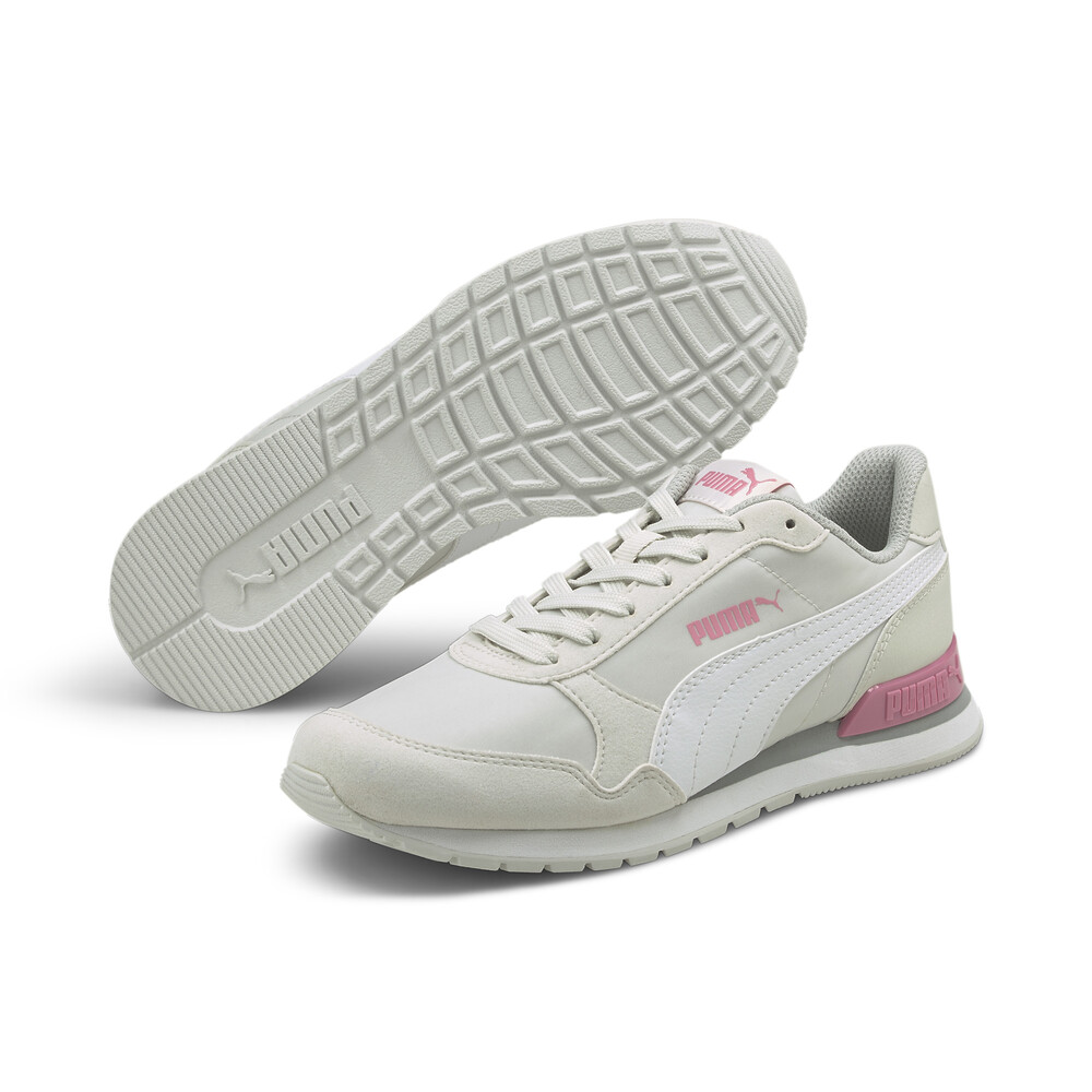 

PUMA - Детские кроссовки ST Runner v2 NL Jr – Nimbus Cloud-Puma White-Sachet Pink –, Серый