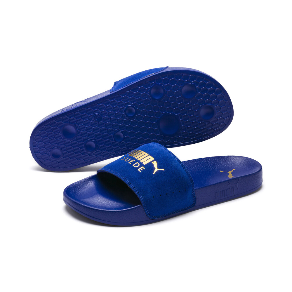 puma leadcat suede slides