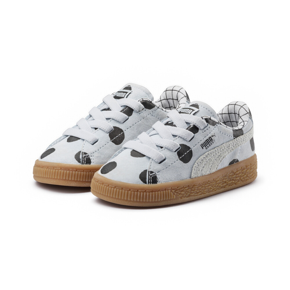 

PUMA - Детские кеды PUMA X TC BASKET Nubuck Inf – Illusion Blue-Puma Black –, Серый
