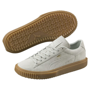puma breaker suede gum white