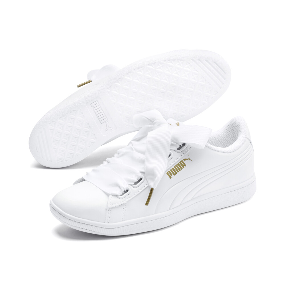 puma vikky stacked ribbon core white