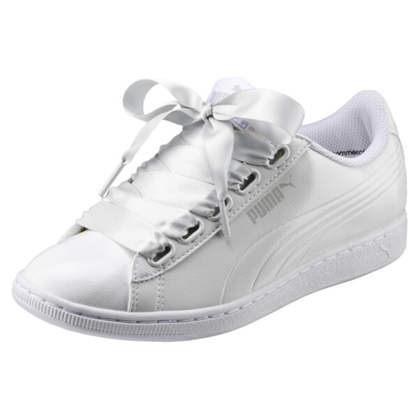 white puma trainers with ribbon - 60 