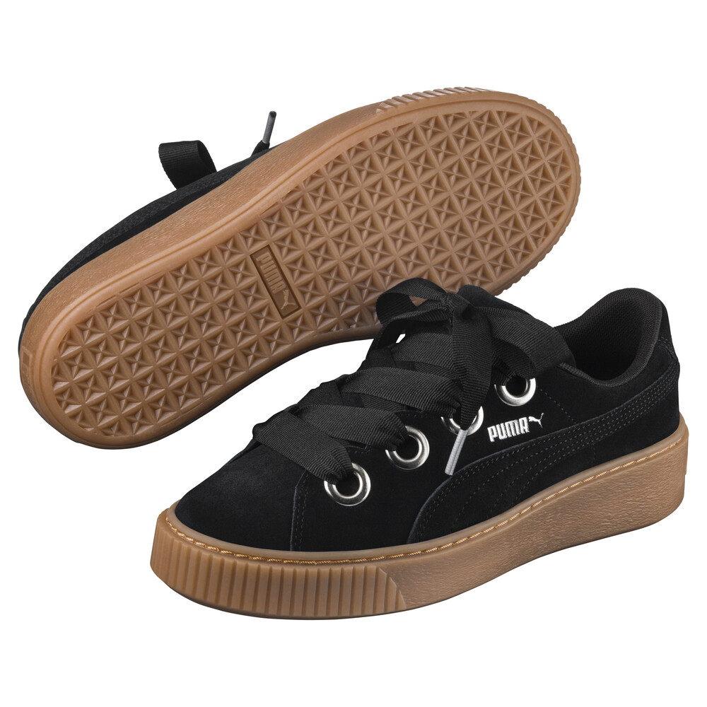 

PUMA - female - Кеды Platform Kiss Suede Wn's – Puma Black-Puma Silver –, Черный