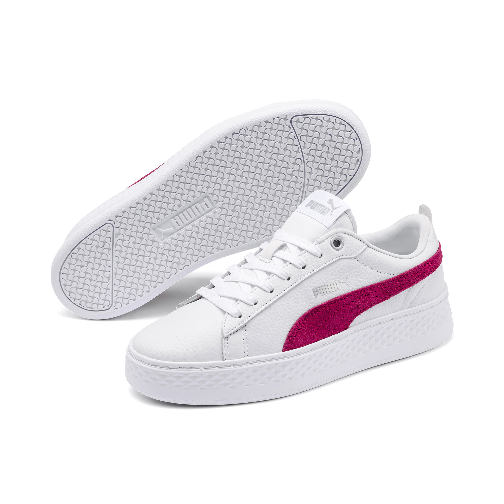 puma smash platform leather women's sneakers